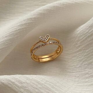 دولاین قلبی نیمه نگین