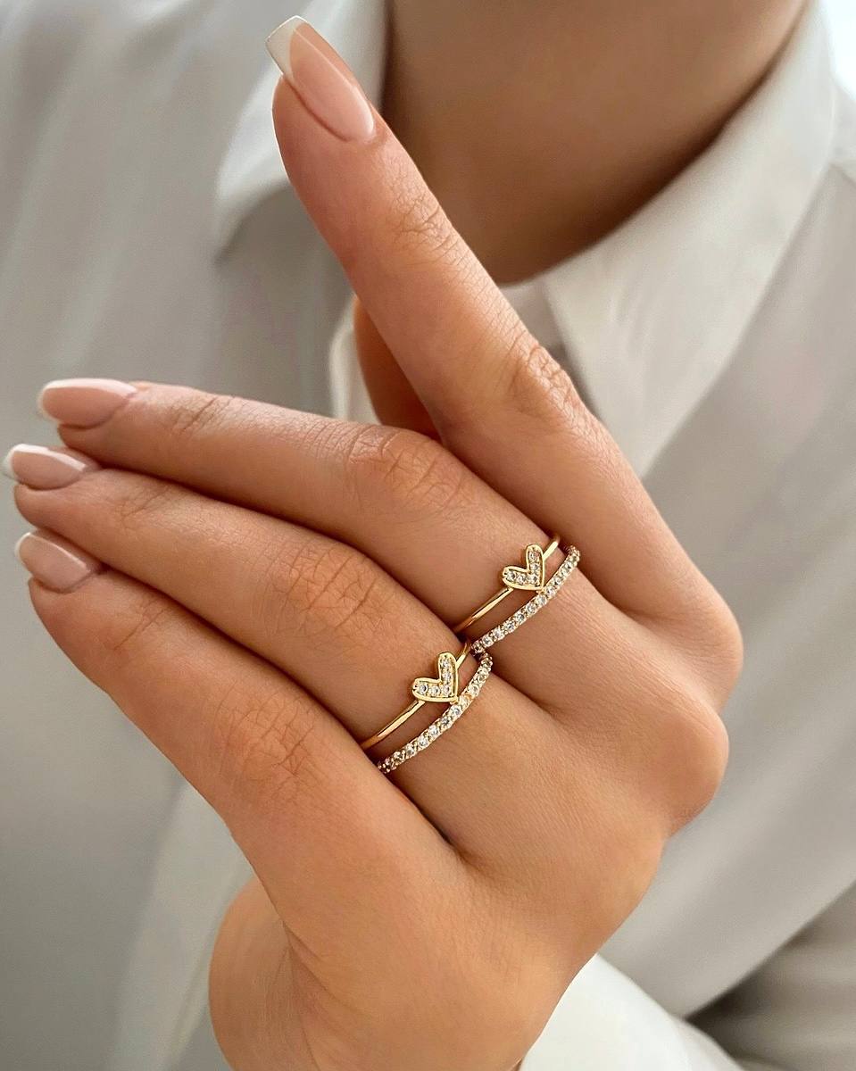 دولاین قلبی نیمه نگین - تصویر 2